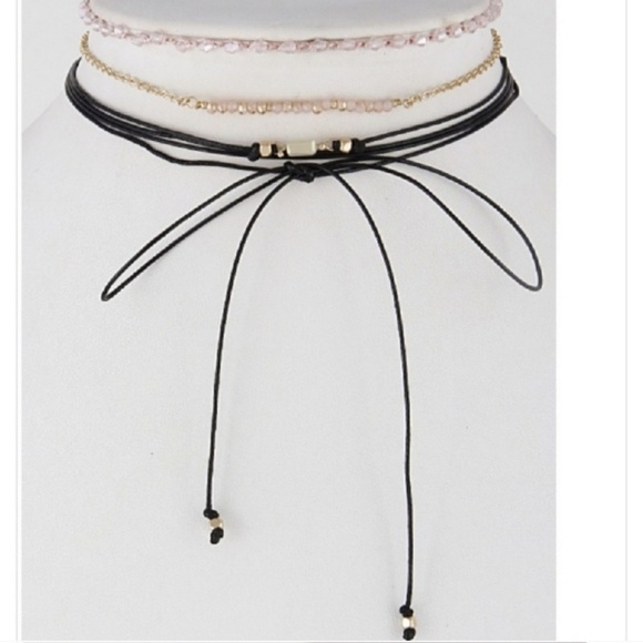 🆕️ Layered Choker Necklace - Picture 1 of 5